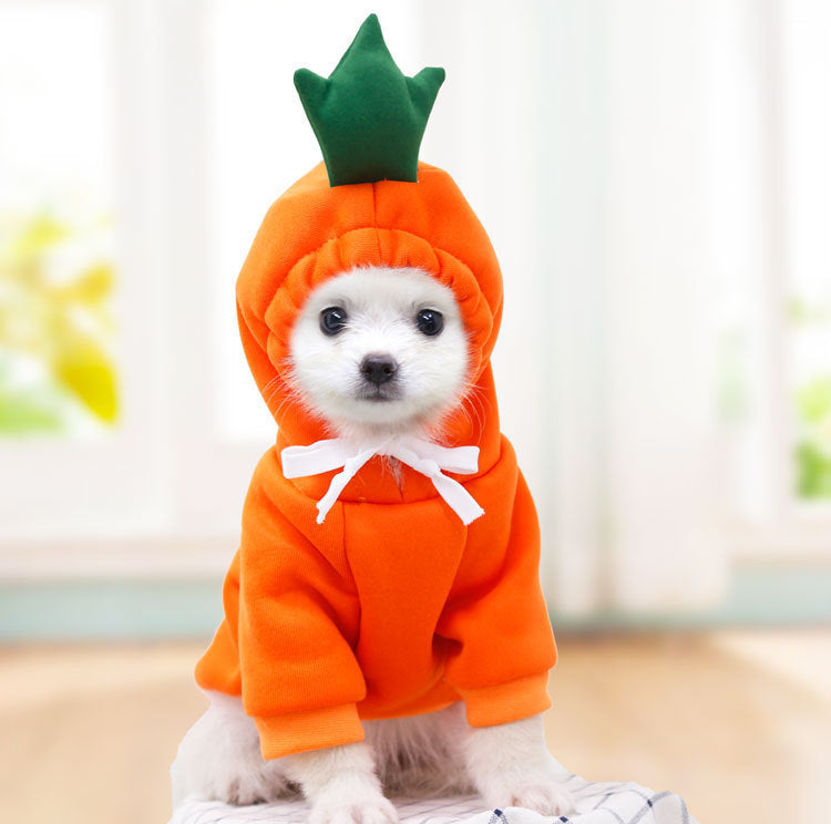Cute Fruit Dog Clothes For Small Dogs Hoodies Winter Warm Fleece Pet Clothing Puppy Cat Costume Coat For French Chihuahua Outfit - Keep Me Pawsted