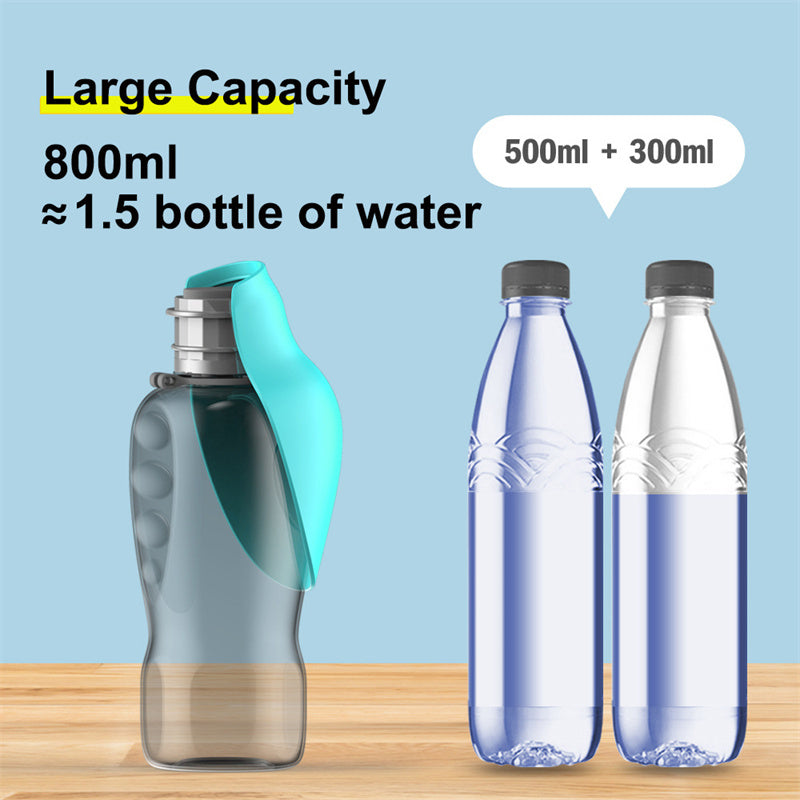 Hydrate on the go - 27oz (800ml) Leakproof pet water bottle with bowl – Perfect for walks - Keep Me Pawsted