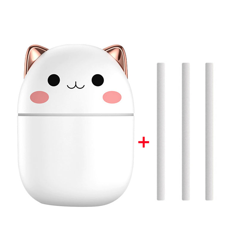 Air Humidifier Cute Cat Ultra-Silent USB Office Household Bedroom Car Aromatherapy Air Purifier With Led Cool Mist Spray - Keep Me Pawsted