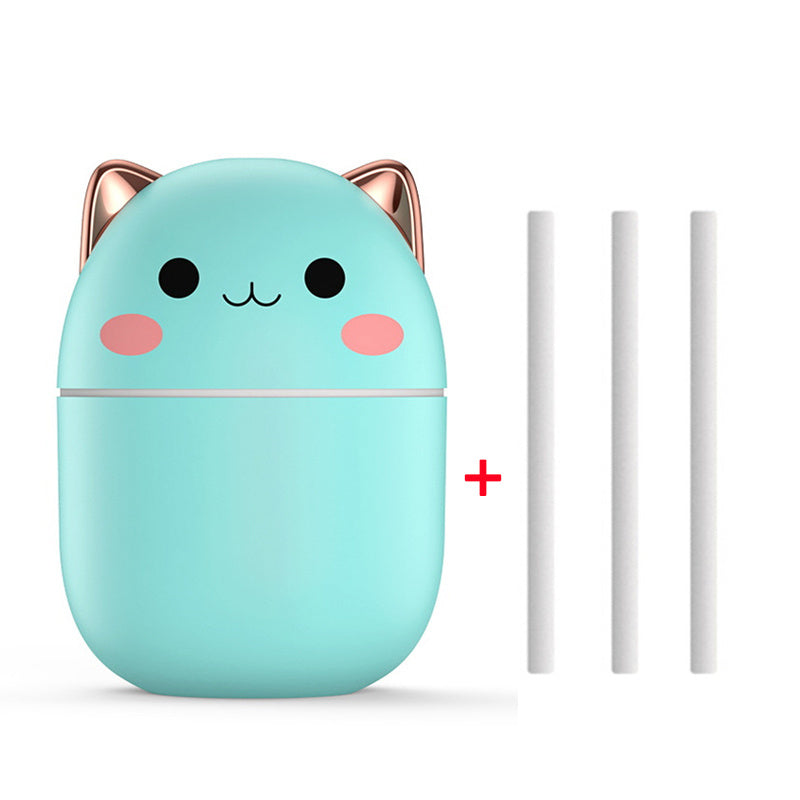Air Humidifier Cute Cat Ultra-Silent USB Office Household Bedroom Car Aromatherapy Air Purifier With Led Cool Mist Spray - Keep Me Pawsted