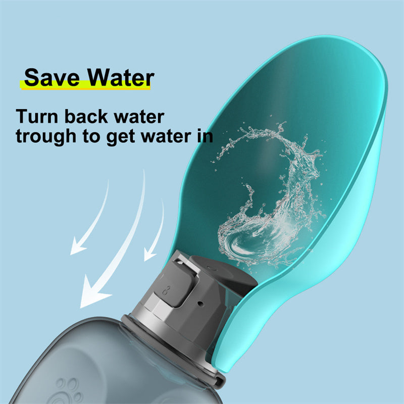 Hydrate on the go - 27oz (800ml) Leakproof pet water bottle with bowl – Perfect for walks - Keep Me Pawsted